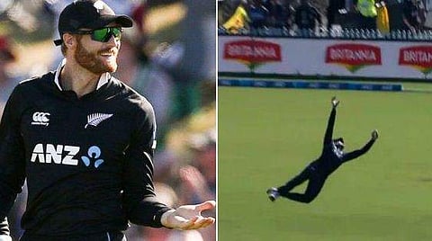 സൂപ്പർമാൻ ​ഗുപ്റ്റിൽ; പറന്നുയർന്ന് ഒറ്റകൈയിൽ ഒരു വിസ്മയ ക്യാച്ച് (വീഡിയോ)