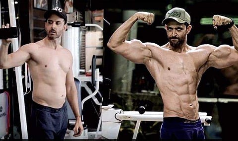 കൊഴുപ്പടിഞ്ഞ ശരീരം, വില്ലനായി പരുക്ക്, ഒടുവില്‍ സിക്‌സ് പാക്ക്; 'യുദ്ധമായിരുന്നുവെന്ന്' ഹൃത്വിക്; മേക്ക് ഓവര്‍ വീഡിയോ