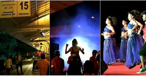 റെയില്‍വേ സ്റ്റേഷന്‍ ഡിന്നര്‍ ഹാളായി ; കൂടെ ആട്ടവും പാട്ടും ; മൂന്ന് മണിക്കൂറിന് കിട്ടിയത് 50,000 രൂപ