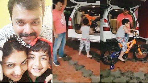 'അവന് മനസ്സറിഞ്ഞു സ്‌നേഹിക്കുന്ന അച്ഛനെ കിട്ടി'; മകന് ആദിത്യന്‍ നല്‍കിയ സര്‍പ്രൈസ്; വിഡിയോ പങ്കുവെച്ച് അമ്പിളി