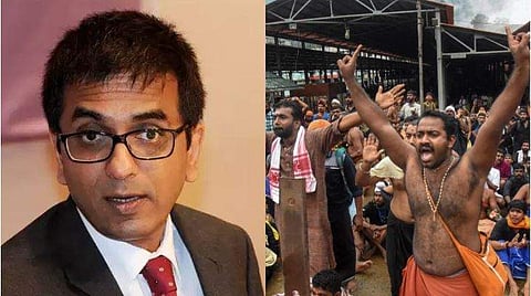 'ശബരിമല വിധി പ്രഖ്യാപിച്ചതിന് പിന്നാലെ ഭീഷണിസന്ദേശങ്ങള്‍ ലഭിച്ചു'; വിധിയില്‍ ഉറച്ചുനില്‍ക്കുന്നുവെന്ന് ജസ്റ്റിസ് ചന്ദ്രചൂഡ്