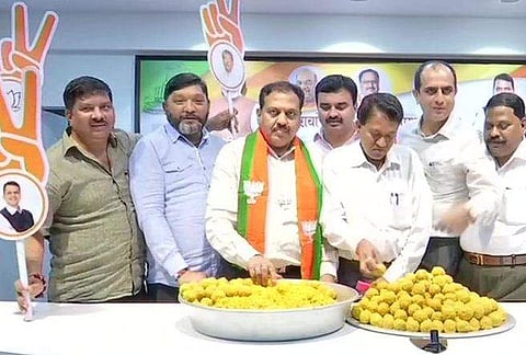 വിജയം ഉറപ്പ്, വോട്ടെണ്ണലിന് മുന്‍പേ ലഡ്ഡു വാങ്ങിവെച്ച് മഹാരാഷ്ട്ര ബിജെപി
