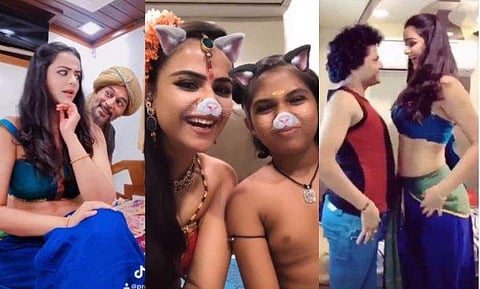 മാമാങ്കം താരങ്ങൾക്കൊപ്പം നായികയുടെ ടിക് ടോക്ക്; വൈറലായി വിഡിയോകൾ  