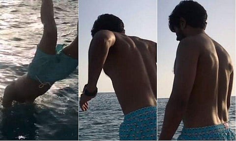 'ചാടരുതെന്ന് നിങ്ങള്‍ പറഞ്ഞു, പക്ഷെ'; നടുക്കടലിലേക്ക് എടുത്തുചാടി ദുല്‍ഖര്‍, വൈറലായി വിഡിയോ 