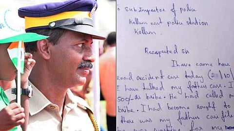 '500 രൂപയ്ക്ക് തലചൊറിഞ്ഞു നില്‍ക്കുന്നതൊക്കേ പണ്ടല്ലേ!; കൈക്കൂലിയില്‍ വീണില്ല, മൊബൈലില്‍ പകര്‍ത്താനുളള ശ്രമവും പാളി; കുറിപ്പ്