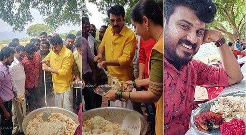 ലൊക്കേഷനില്‍ ബിരിയാണി വിളമ്പി മമ്മൂട്ടി, കഴിച്ചതില്‍വെച്ച് ഏറ്റവും സ്വാദുള്ള ബിരിയാണിയെന്ന് ബിബിന്‍ ജോര്‍ജ്; വിഡിയോ