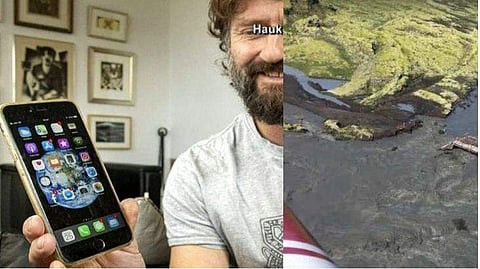 വിമാനത്തിലിരുന്ന് വിഡിയോ എടുക്കുന്നതിനിടെ ഐഫോണ്‍ താഴേക്ക് വീണു; പോറല്‍പോലും ഏല്‍ക്കാതെ ഒരു വര്‍ഷത്തിന് ശേഷം കണ്ടെത്തി; അത്ഭുതം