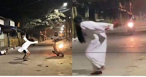 വെളുത്ത നീളന്‍ കുപ്പായം...മുട്ടോളം നീളന്‍ മുടി... ; നഗരത്തെ വിറപ്പിച്ച 'പ്രേതങ്ങളെ' പൊക്കി പൊലീസ് (വീഡിയോ) 