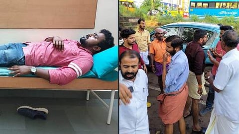 ബിജെപി ജില്ലാ പ്രസിഡന്റിന്റെ കാറിന് സൈഡ് കൊടുത്തില്ല ; ക്യാന്‍സര്‍ രോഗിയെയും സഹോദരനെയും മർദിച്ചെന്ന് പരാതി