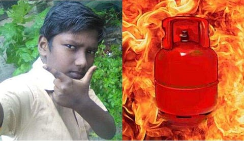 ഗ്യാസ് സിലിണ്ടറിന് തീപിടിച്ചു; കുടുംബത്തെ വന്‍അപകടത്തില്‍ നിന്ന് രക്ഷിച്ച് അഞ്ചാം ക്ലാസുകാരന്‍