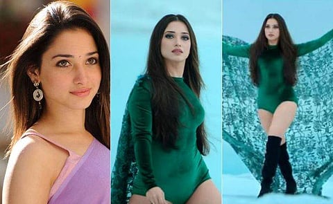 ''ഇതെനിക്ക് ചേരുമോയെന്നായിരുന്നു പേടി''; വിവാദമായ പച്ച വസ്ത്രത്തെക്കുറിച്ച് തമന്ന, വീഡിയോ