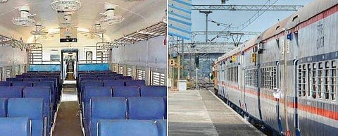 സീറ്റുകൾ കുത്തിക്കീറിയ നിലയിൽ; വേണാടിന്റെ ആധുനിക കോച്ച് നശിപ്പിച്ച് സാമൂഹിക വിരുദ്ധരുടെ അഴിഞ്ഞാട്ടം