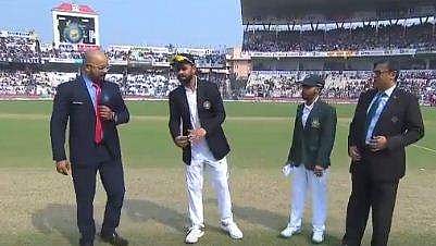 ഈഡനിലെ പിങ്ക് വിപ്ലവം; ടോസ് ബംഗ്ലാദേശിന്; ആദ്യം ബാറ്റ് ചെയ്യും