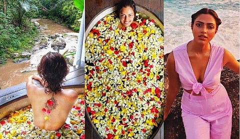 പൂക്കള്‍ നിറഞ്ഞ ബാത്ത്ടബ്ബില്‍ ടോപ് ലസ്സായി അമല പോള്‍; ഹോട്ട് ചിത്രങ്ങള്‍ വൈറല്‍