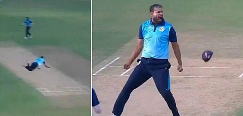 ഒറ്റക്കയില്‍ പറന്ന് പിടിച്ച് യൂസഫ് പഠാന്‍, തകര്‍പ്പന്‍ ക്യാച്ചില്‍ ഞെട്ടി റാഷിദ്; പഠാന്മാരുടെ കയ്യിലും മാജിക്ക് എന്ന് ഇര്‍ഫാന്‍