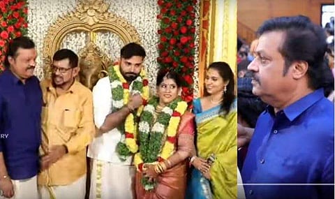 വിജി തമ്പിയുടെ മകളുടെ വിവാഹത്തില്‍ സര്‍പ്രൈസുമായി സുരേഷ് ഗോപി; അമ്പരപ്പ്; വിഡിയോ