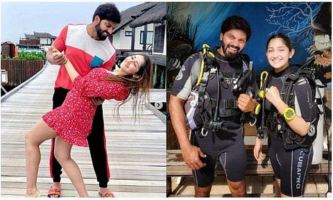 ജന്മദിനാഘോഷം മാലിദ്വീപില്‍, ഒരുപാട് ആഗ്രഹിച്ച ഇടവേള ആസ്വദിച്ച് ആര്യയും സയേഷയും; ചിത്രങ്ങള്‍ 