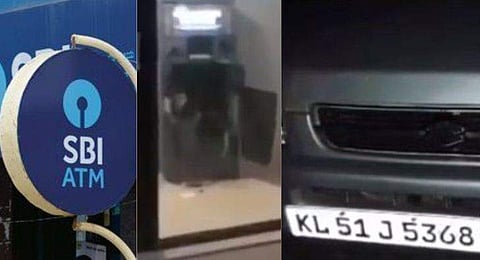 തൃശൂരില്‍ എടിഎം കവര്‍ച്ചാശ്രമം; ഗ്യാസ് കട്ടര്‍ കൊണ്ട് എടിഎം തകര്‍ത്ത് മോഷ്ടാക്കള്‍ 