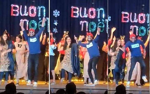 'ഞാൻ ജാക്സനല്ലെടാ...', വുമൻസ് കോളജിൽ ഡാൻസ് ടീച്ചറായി സൗബിൻ; വേദിയിൽ നിറഞ്ഞാടി താരം (വിഡിയോ) 