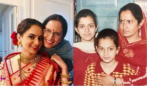 'മുഴുകുടിയനായ ഭര്‍ത്താവ്, മകള്‍ക്ക് നേരെ ആസിഡ് ആക്രമണം, പട്ടിണി, ചെറുത്തുതോല്‍പ്പിച്ച് അമ്മ' പങ്ക അമ്മയ്ക്ക് സമര്‍പ്പിച്ച് കങ്കണ