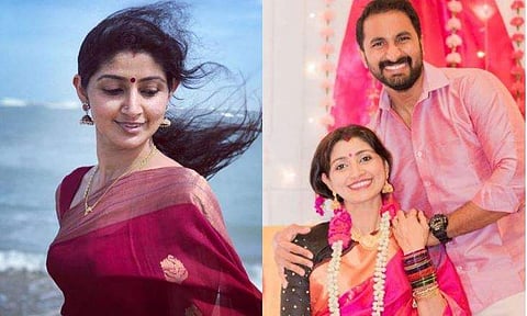 അമ്മയാകാന്‍ ഒരുങ്ങി ദിവ്യ ഉണ്ണി; ചേര്‍ത്തു പിടിച്ച് അരുണ്‍, വളകാപ്പ് ചിത്രങ്ങള്‍ പങ്കുവെച്ച് താരം