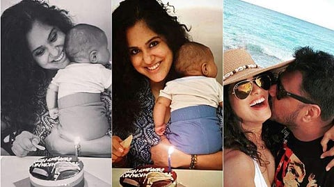 '15 വര്‍ഷത്തില്‍ അവനില്ലാത്ത ആദ്യ പിറന്നാള്‍'; കുഞ്ഞിനെ കൈയിലെടുത്ത് കേക്ക് മുറിച്ച് നേഹ