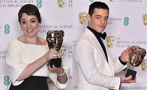 മി​ക​ച്ച ന​ടി​ ഒലിവിയ കോള്‍മാന്‍, നടൻ റാ​മി മാ​ലെ​ക്, ഏഴ് അവാർഡുകൾ സ്വന്തമാക്കി 'ദി ഫേവറേറ്റ്'; ബാഫ്റ്റ പുരസ്കാരങ്ങൾ പ്രഖ്യാപിച്ചു 