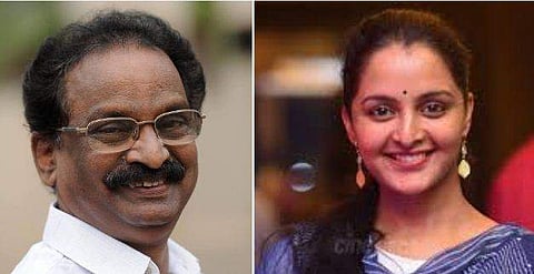 മഞ്ജുവിന്റെ തുണയ്ക്ക് മന്ത്രി ബാലനെത്തി ; നടിയുടെ വീട്ടുപടിക്കലെ സമരം മാറ്റിവെച്ചു