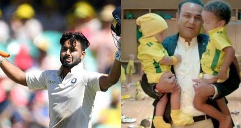 ബേബിസിറ്ററായ സെവാഗിന് പന്തിന്റെ കിടിലന്‍ മറുപടി; മാത്യു ഹെയ്ഡന്റെ പരിഹാസവും 