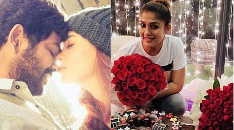 വിഘ്‌നേഷിന്റെ മൂക്കിന്‍ തുമ്പില്‍ ചുണ്ടു ചേര്‍ത്ത് നയന്‍സ്; പ്രണയദിനത്തില്‍ വൈറലായി ചിത്രം 