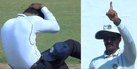 അമ്പയർക്കും വേണ്ടി വരും ഹെൽമറ്റ്; ക്രിക്കറ്റ് മൈതാനത്ത് നിന്ന് മറ്റൊരു അപകട വാർത്ത കൂടി (വീഡിയോ)