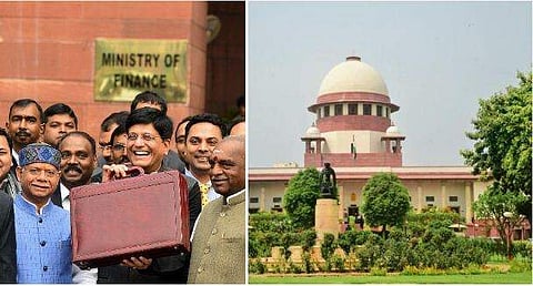 കേന്ദ്ര ബ​ജ​റ്റി​ന് ഭ​ര​ണ​ഘ​ട​നാ സാ​ധു​ത​യില്ല, അസാധുവാക്കണം  ; സു​പ്രിം കോ​ട​തി​യി​ല്‍ ഹ​ർ​ജി