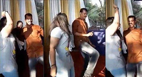 യുവതികള്‍ക്കൊപ്പം ആടിപ്പാടി ടിപി കേസ് പ്രതി; വീഡിയോ വൈറല്‍