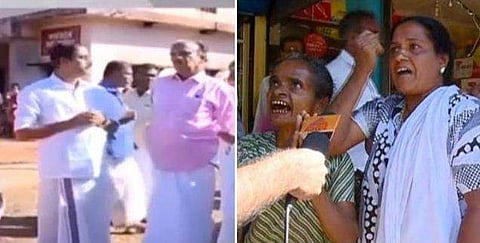 'ഞങ്ങടെ ബാക്കിയുള്ള കുഞ്ഞ്യേളെ കൂടി കൊല്ലാനോ? കുഴിമാടം മാന്താനോ?' ; സിപിഎം നേതാക്കള്‍ക്ക് നേരെ കല്യോട് വന്‍ പ്രതിഷേധം