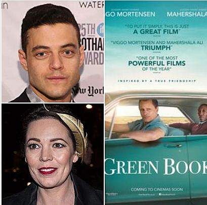 ഗ്രീന്‍ബുക്ക് മികച്ച ചിത്രം ; റമി മലേക് നടന്‍, ഒലീവിയ നടി, ബൊഹീമിയന്‍ റാപ്‌സഡിക്ക് നാല് പുരസ്‌കാരം