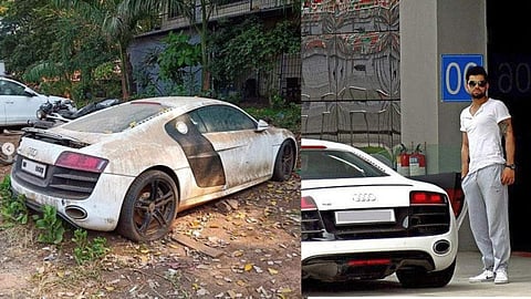 കോഹ് ലിയുടെ പ്രിയപ്പെട്ടതായിരുന്ന ഓഡി ആര്‍8വി10, ഇപ്പോള്‍ പൊടിപിടിച്ച് പൊലീസ് സ്റ്റേഷനില്‍