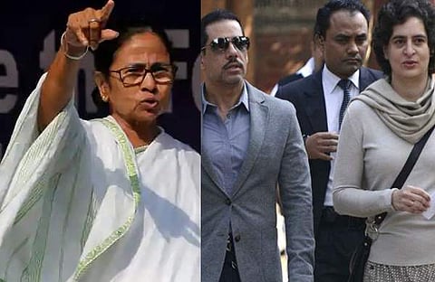 പ്രതിപക്ഷത്തെ ഭയപ്പെടുത്താന്‍ ബിജെപിക്ക് സാധിക്കില്ല; തെരഞ്ഞെടുപ്പ് കമ്മീഷന് പരാതി നല്‍കും: റോബര്‍ട് വാദ്രയെ ചോദ്യം ചെയ്തതിന് പിന്നാലെ കോണ്‍ഗ്രസിന് പിന്തുണയുമായി മമത 