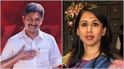 'ഒടുവില്‍ ബിജെപിയിലേക്ക് പോകുന്ന ആള്‍ കോണ്‍ഗ്രസ് ഓഫീസ് പൂട്ടി താക്കോല്‍ അടുത്ത കടയില്‍ ഏല്‍പ്പിക്കണം'; തമാശ പങ്കിട്ട് എം സ്വരാജ്; കള്ളം പറയരുതെന്ന് വനിതാ നേതാവ്