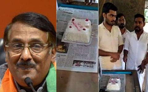 'ചാണക വടക്കന് നന്ദി'; ടോം വടക്കന്റെ ബിജെപിയിലേക്കുള്ള ചാട്ടം കേക്ക് മുറിച്ച് ആഘോഷിച്ച് യൂത്ത് കോണ്‍ഗ്രസ് പ്രവര്‍ത്തകര്‍ (വിഡിയോ)