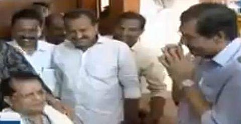 ജഗതിയുടെ വിജയാശംസ; 'മൗനത്തിന് ശബ്ദത്തേക്കാള്‍ കരുത്തു'ണ്ടെന്ന് സമ്പത്ത്