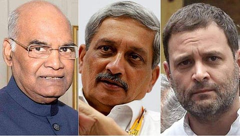 പരീക്കര്‍ ആത്മാർത്ഥതയുടെയും സമർപ്പണമനോഭാവത്തിന്റെയും സംക്ഷിപ്ത രൂപമെന്ന് രാഷ്ട്രപതി; രാഷ്ട്രീയത്തിന് അതീതമായി അദ്ദേഹത്തെ ബഹുമാനിച്ചിരുന്നെന്ന് രാഹുല്‍ 