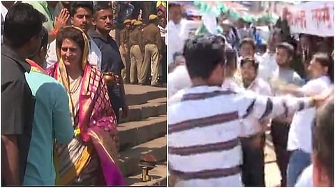 മോദിയുടെ മണ്ഡലത്തില്‍ പ്രിയങ്കയുടെ റാലി; കോണ്‍ഗ്രസ് ബിജെപി പ്രവര്‍ത്തകര്‍ തമ്മില്‍ ഏറ്റുമുട്ടി