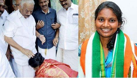 'മകളുടെ വാൽസല്യത്തോടെ അനുഗ്രഹം തേടി രമ്യ കാൽതൊട്ടപ്പോൾ ആ കണ്ണുകൾ നിറഞ്ഞു, കൈകൾ കൊണ്ടും മനസുകൊണ്ടും അനുഗ്രഹിച്ചു' ; വികാരനിർഭരം, കുറിപ്പ്