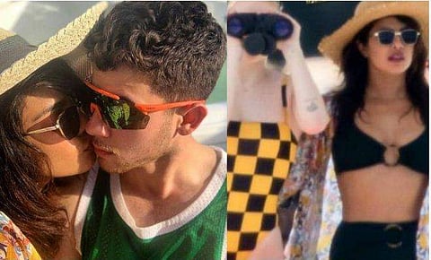 നിക്കിനൊപ്പം നൃത്തം ചെയ്ത് പ്രിയങ്ക; സ്വിം സ്യൂട്ടില്‍ തിളങ്ങി പിഗി ചോപ്‌സ്, ചിത്രങ്ങളും വിഡിയോയും വൈറല്‍