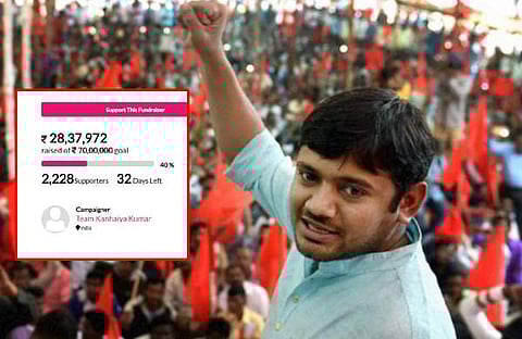 തെരഞ്ഞെടുപ്പ് ഫണ്ടിലേക്ക് ഒരുരൂപ ചോദിച്ച് കനയ്യ; മണിക്കൂറുകള്‍ക്കുള്ളില്‍ ലഭിച്ചത്  28 ലക്ഷം രൂപ