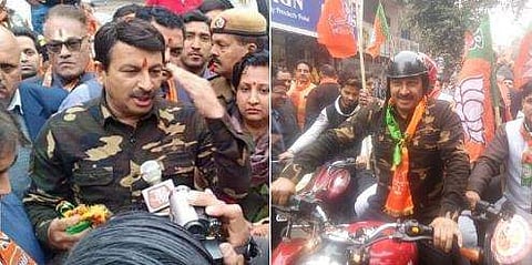 തെരഞ്ഞെടുപ്പ് പ്രചാരണത്തിന് സൈനിക വേഷത്തിലെത്തി ബിജെപി നേതാവ്; നാണമില്ലാത്ത പെരുമാറ്റമെന്ന് വിമര്‍ശനം 