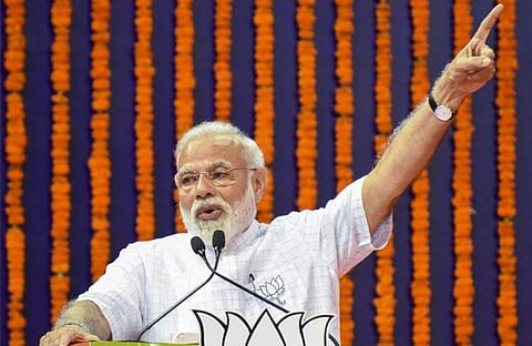 പിതാവിന്റെ പാപങ്ങൾ രാഹുലിനെ അലട്ടുന്നു; മറുപടിയുമായി മോദി