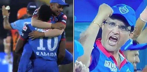 വീണത് വാര്‍ണറുടെ വിക്കറ്റ്; പൃഥ്വി ഷായുടേയും ഗാംഗുലിയുടേയും ആഘോഷം പറയും എല്ലാം