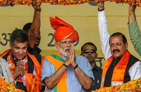 ഡാം പണിതാല്‍ ഭരണകക്ഷിയുടെ നേട്ടമായി പറയാറില്ലേ, ബാലാക്കോട്ട് എടുത്തുകാട്ടിയാല്‍ എന്തെന്ന് മോദി