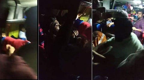 യാത്രക്കാരെ മര്‍ദ്ദിച്ച് ഇറക്കി വിട്ട സംഭവം ; സ്വകാര്യ ബസ് ജീവനക്കാര്‍ക്കെതിരെ കേസ് (വിഡിയോ)